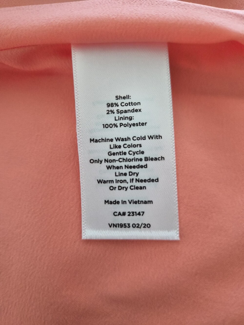 Talbots Coral Tropical-Print Dress - Picture 4 of 5